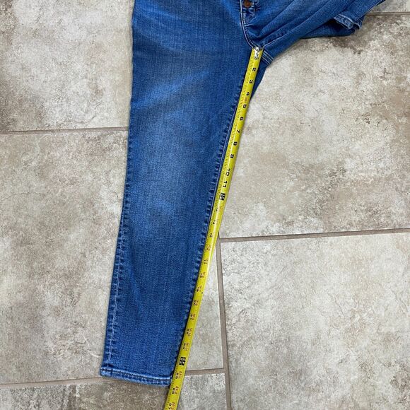 Madewell 9" Mid-Rise Skinny Crop Jeans Button Front Tencel Denim Edition Size 30 - Picture 9 of 13